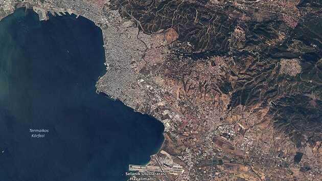 Yerli gözlem uydumuz RASAT, Yunanistan'ı uzaydan görüntüledi
