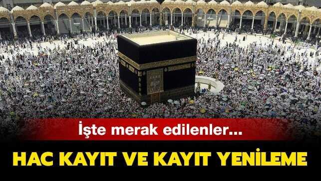 Hac kayıtları nasıl yapılır"