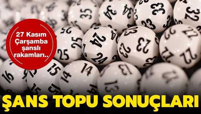 27 Kasım 2019 Şans Topu sonuçları
