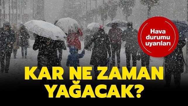 İşte İstanbul ve Ankara hava durumu uyarıları
