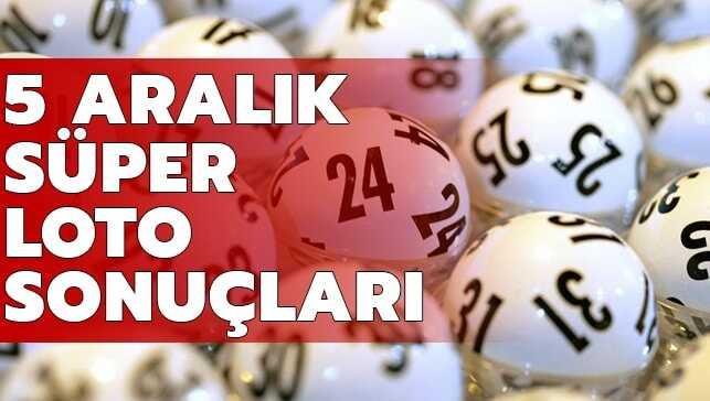 Süper Loto sonuçları 5 Aralık 2019