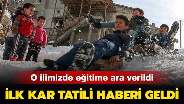 Kahramanmaraş'ta okullar tatil mi" Kar tatili yapan iller hangileri" Son dakika kar tatili haberleri..