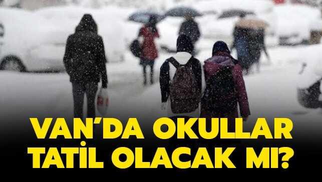 10 Aralık Van'da okullar tatil mi" Salı günü kar tatili var mı"