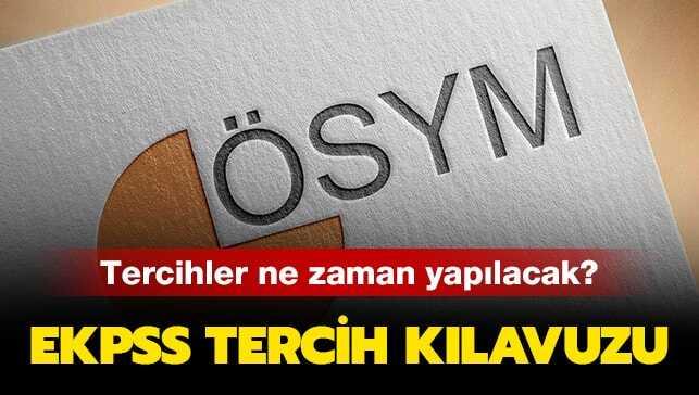 EKPSS 2019 tercih kılavuzu yayında mı" Gözler EKPSS 2019/1 tercih kılavuzunda..