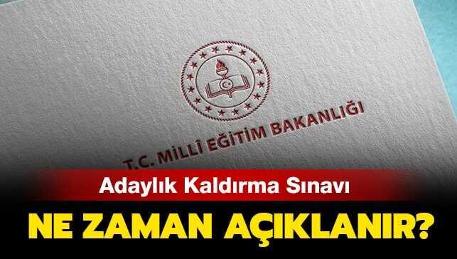 Adaylık Kaldırma Sınavı soruları yayınlandı mı"
