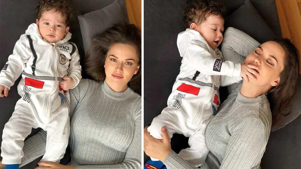 Burak Özçivit-Fahriye Evcen'in oğlu Karan Özçivit sosyal medyayı salladı! Herkes aynı yorumu yaptı