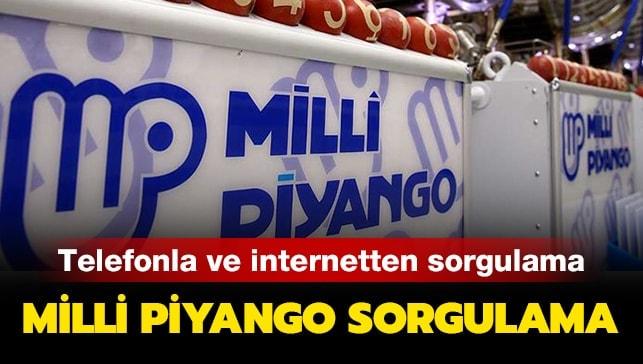 Milli Piyango sonuçları telefonla mobil sorgulama sayfası.. MPİ bileti