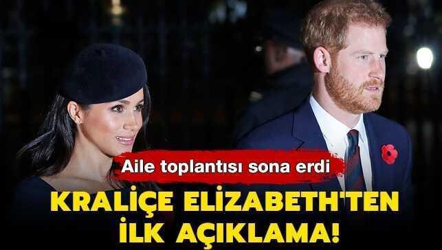 Aile toplant�s� sona erdi! 2. Elizabeth'ten ilk a��klama...