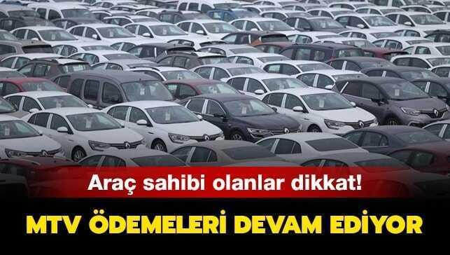 MTV ödeme ve hesaplama nasıl yapılır" MTV 2020 ödeme ekranı haberimizde!