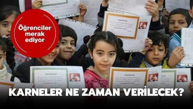 Karneler saat kaçta verilecek" Bugün karneler kaçta dağıtılacak"