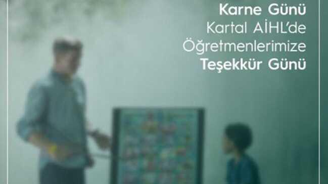 Kartal AİHL'de farklı karne günü geleneği