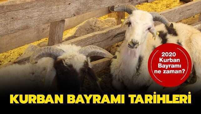 2020 Kurban Bayramı tarihleri belli oldu!