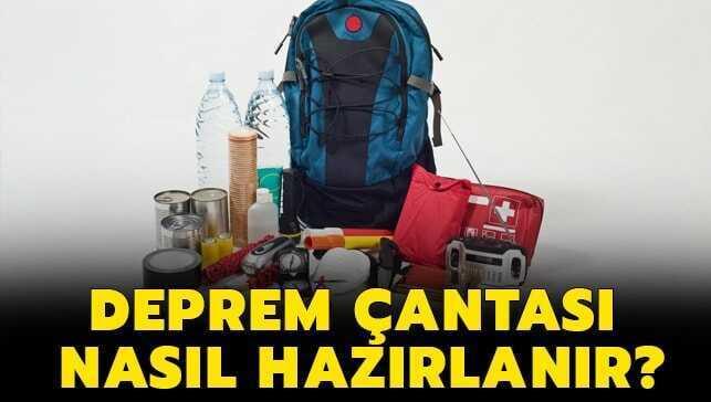 Deprem çantasında neler, hangi malzemeler olmalı" Deprem çantası nasıl hazırlanır"