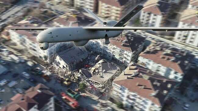Türkiye'de ilk kez uygulanıyor! Milli İHA'lar deprem bölgesini böyle görüntüledi