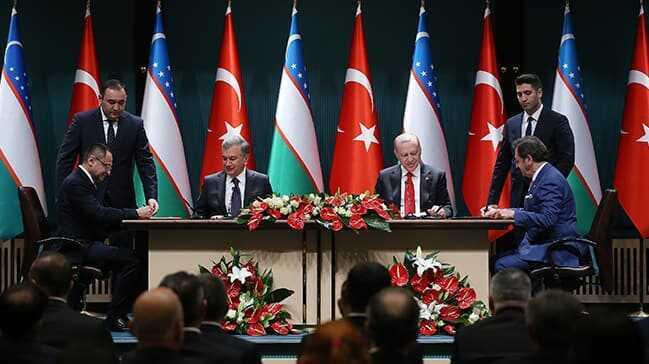 Başkan Erdoğan, Mirziyoyev'le ortak basın toplantısında konuştu: Tarihi bir adım attık