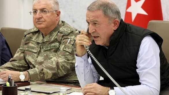 Bakan Akar, Rus mevkidaşıyla telefonda görüştü