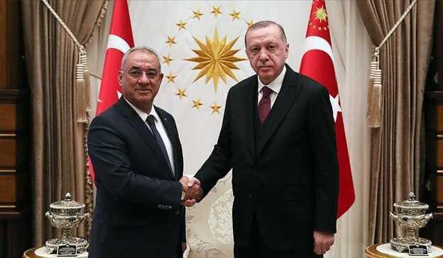 Başkan Erdoğan DSP Genel Başkanı Aksakal'ı kabul etti