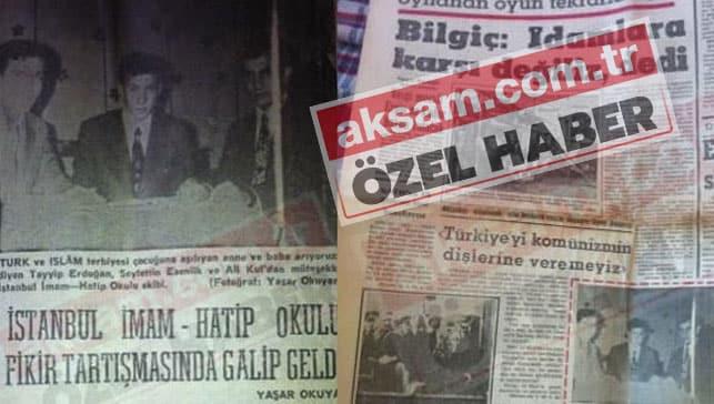 Başkan Erdoğan hakkında yazılı basında çıkan ilk haber: Tarih 1972