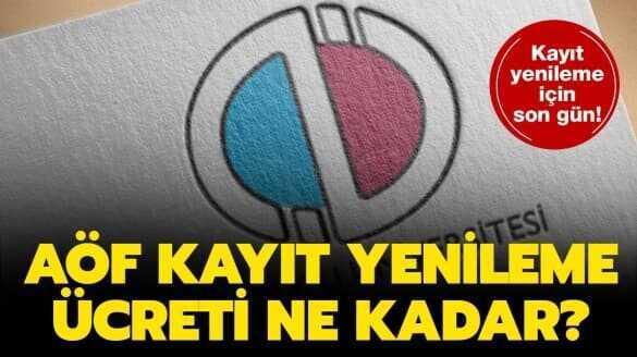AÖF kayıt yenileme süresi uzatıldı!