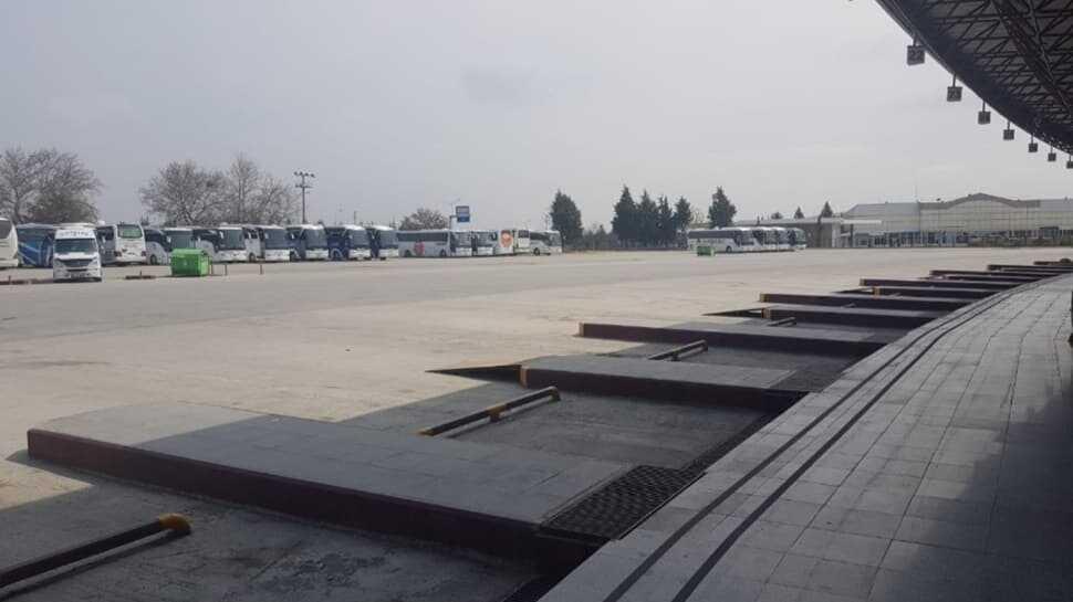 Otogar virüs sebebiyle boş kaldı