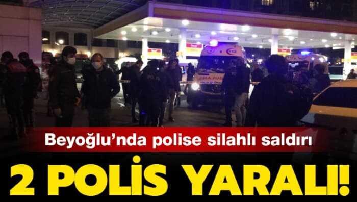 Beyo�lu'nda polis ekiplerine ate� a��ld�! ��pheliler yakaland�
