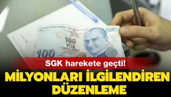 SGK harekete ge�ti! Milyonlar� ilgilendiren d�zenleme