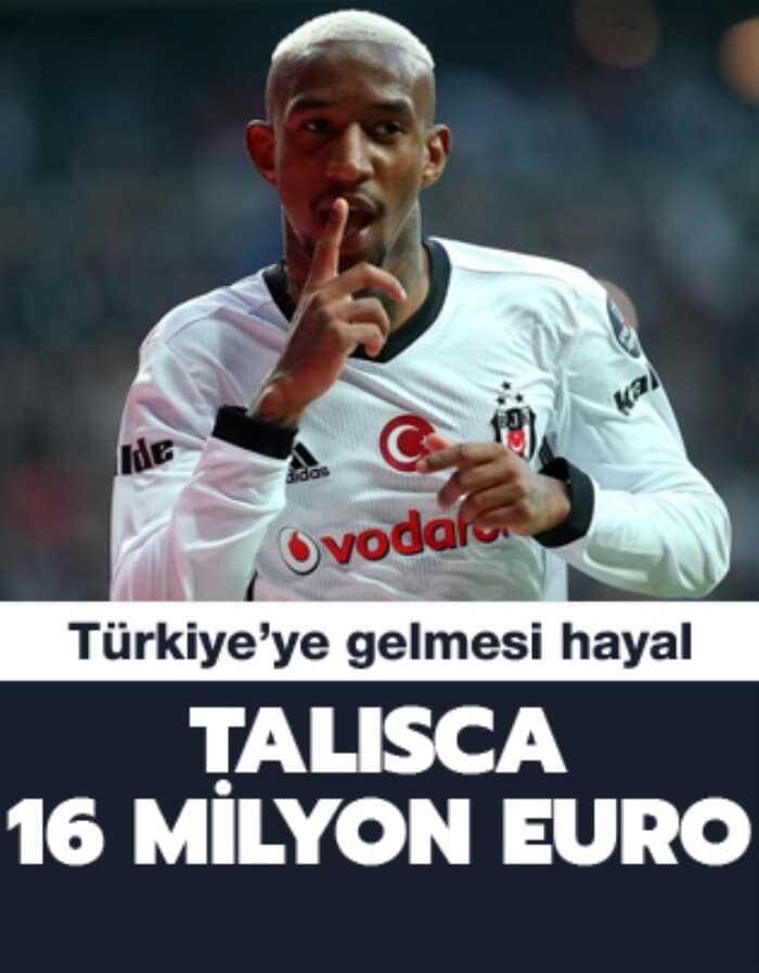 Talisca 16 milyon euro