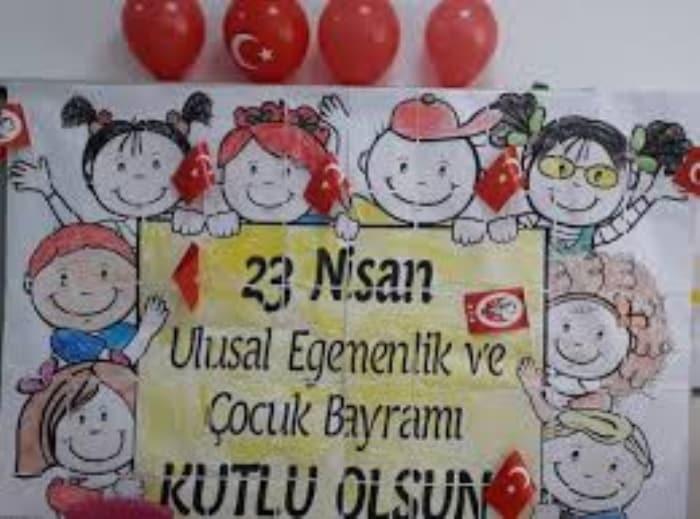 23 Nisan kutlama afiş pankart örnekleri 23 Nisan unutulmaz mesajları