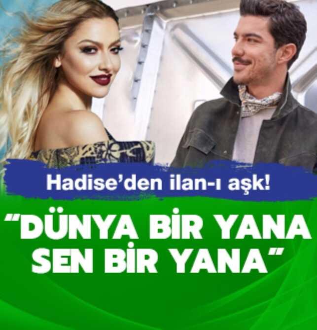 Hadise'den ilan-� a�k!