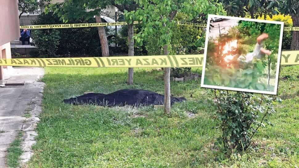İntihar mı cinayet mi" Alevler içinde 6. kattan düştü