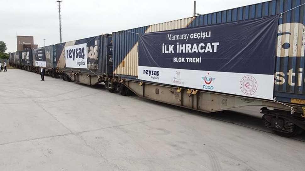 Marmaray geçişli ilk ihracat blok treni Sakarya'dan yola çıkıyor